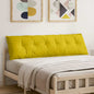 Cojín de Espalda Amarillo 100 x 50 cm Tela de pana