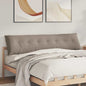 Beige Back Cushion 100 x 50 cm Microfiber fabric