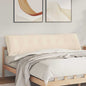 Beige Back Cushion 100 x 50 cm Microfiber fabric
