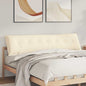 Light Yellow Back Cushion 100 x 50 cm Corduroy Fabric