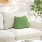 Yellow Back Cushion 45 x 20 x 35 cm Corduroy Fabric