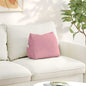 Yellow Back Cushion 45 x 20 x 35 cm Corduroy Fabric