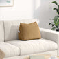 Yellow Back Cushion 45 x 20 x 35 cm Corduroy Fabric