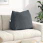 Yellow Back Cushion 45 x 20 x 35 cm Corduroy Fabric