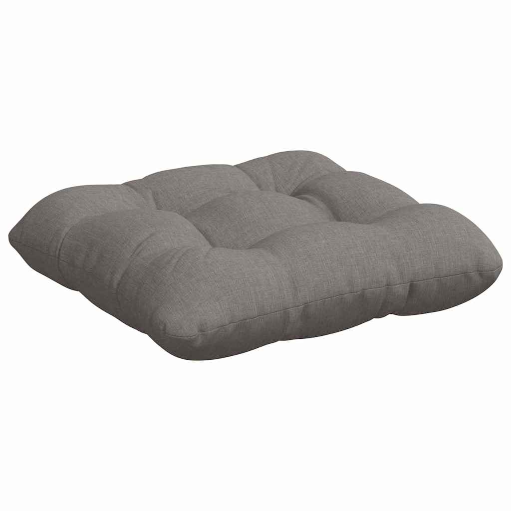 Cojines para asiento 4 pcs Taupé 45 x 45 x 12 cm tela