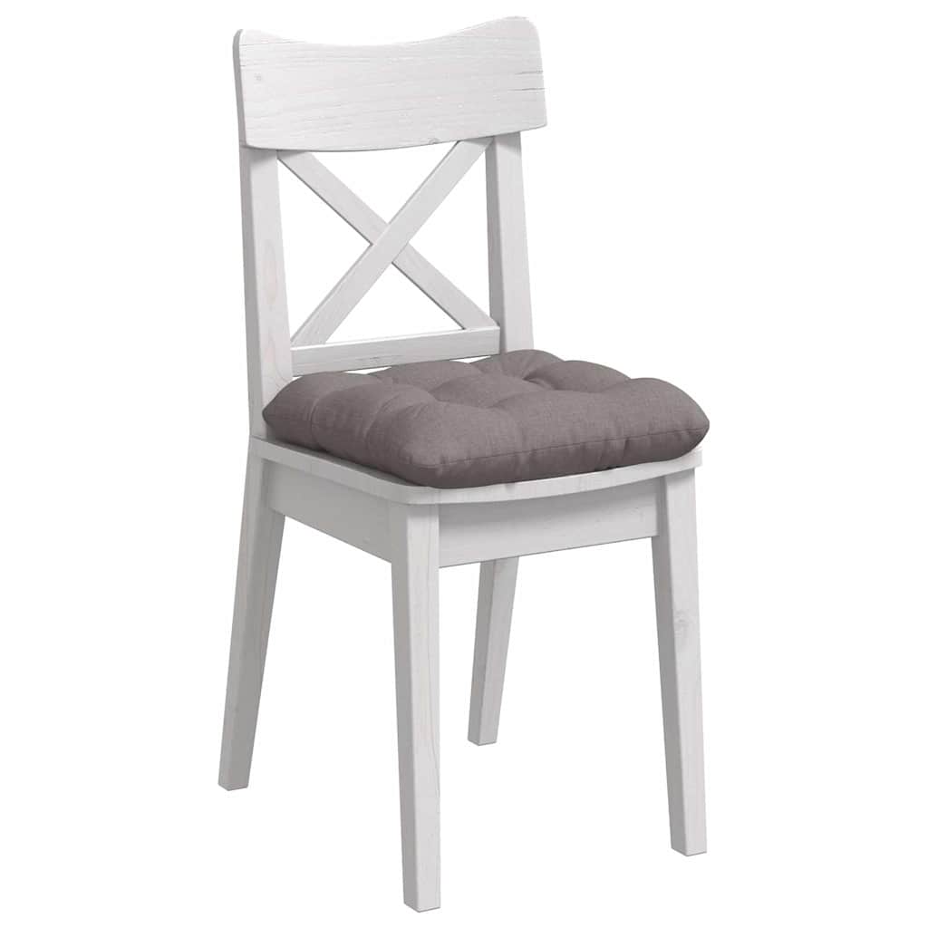 Cojines para asiento 4 pcs Taupé 45 x 45 x 12 cm tela