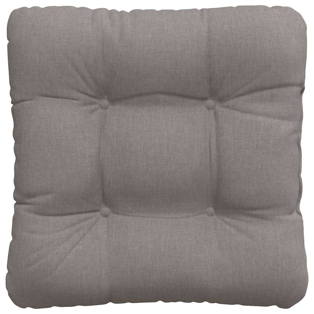 Cojines para asiento 4 pcs Taupé 45 x 45 x 12 cm tela