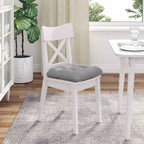 Cojines para asiento 4 pcs Gris Nube 45 x 45 x 12 cm tela