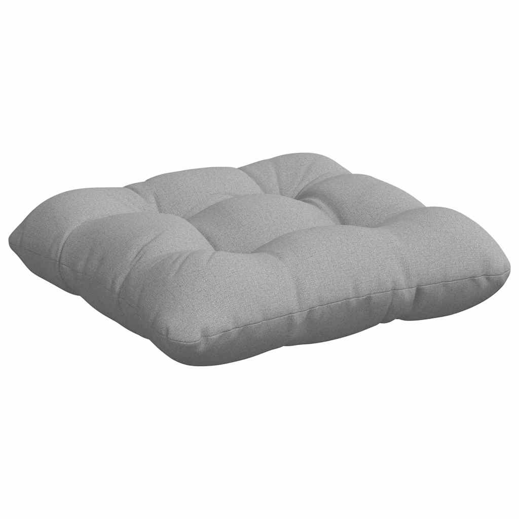 Cojines para asiento 4 pcs Gris Nube 45 x 45 x 12 cm tela