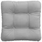 Cojines para asiento 4 pcs Gris Nube 45 x 45 x 12 cm tela