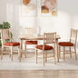 Cojines para asiento 4 pcs Amarillo Claro 40 x 40 cm