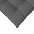 Cojines para asiento 4 pcs Gris oscuro 40 x 40 x 6 cm tela