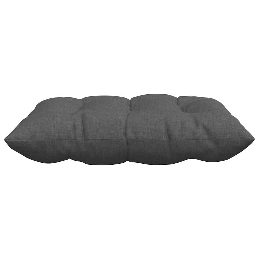 Cojines para asiento 4 pcs Gris oscuro 40 x 40 x 6 cm tela