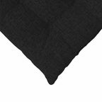 Cojines para asiento 4 pcs Negro 40 x 40 x 6 cm tela