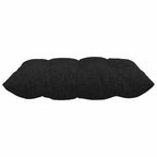 Cojines para asiento 4 pcs Negro 40 x 40 x 6 cm tela