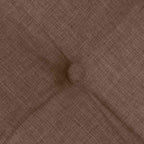 Cojines para asiento 4 pcs Marrón 40 x 40 x 6 cm tela