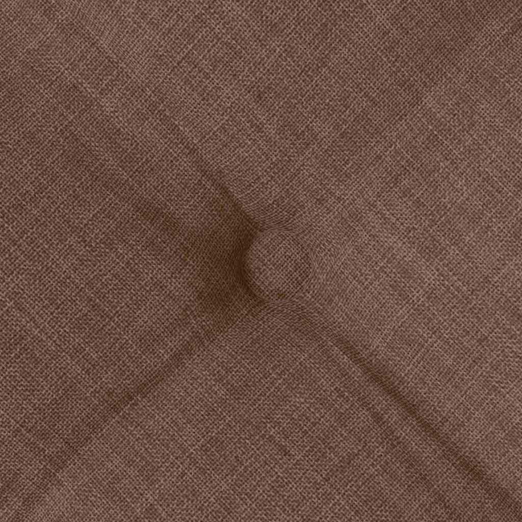 Cojines para asiento 4 pcs Marrón 40 x 40 x 6 cm tela