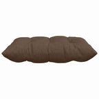 Cojines para asiento 4 pcs Marrón 40 x 40 x 6 cm tela