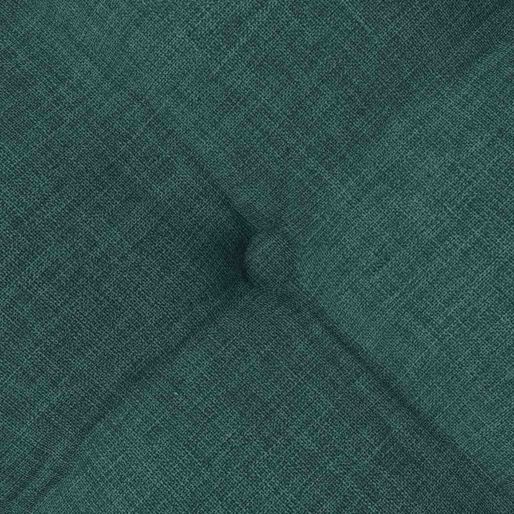 Cojines para asiento 4 pcs Verde oscuro 40 x 40 x 6 cm tela