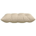 Cojines para asiento 4 pcs Crema 40 x 40 x 6 cm tela