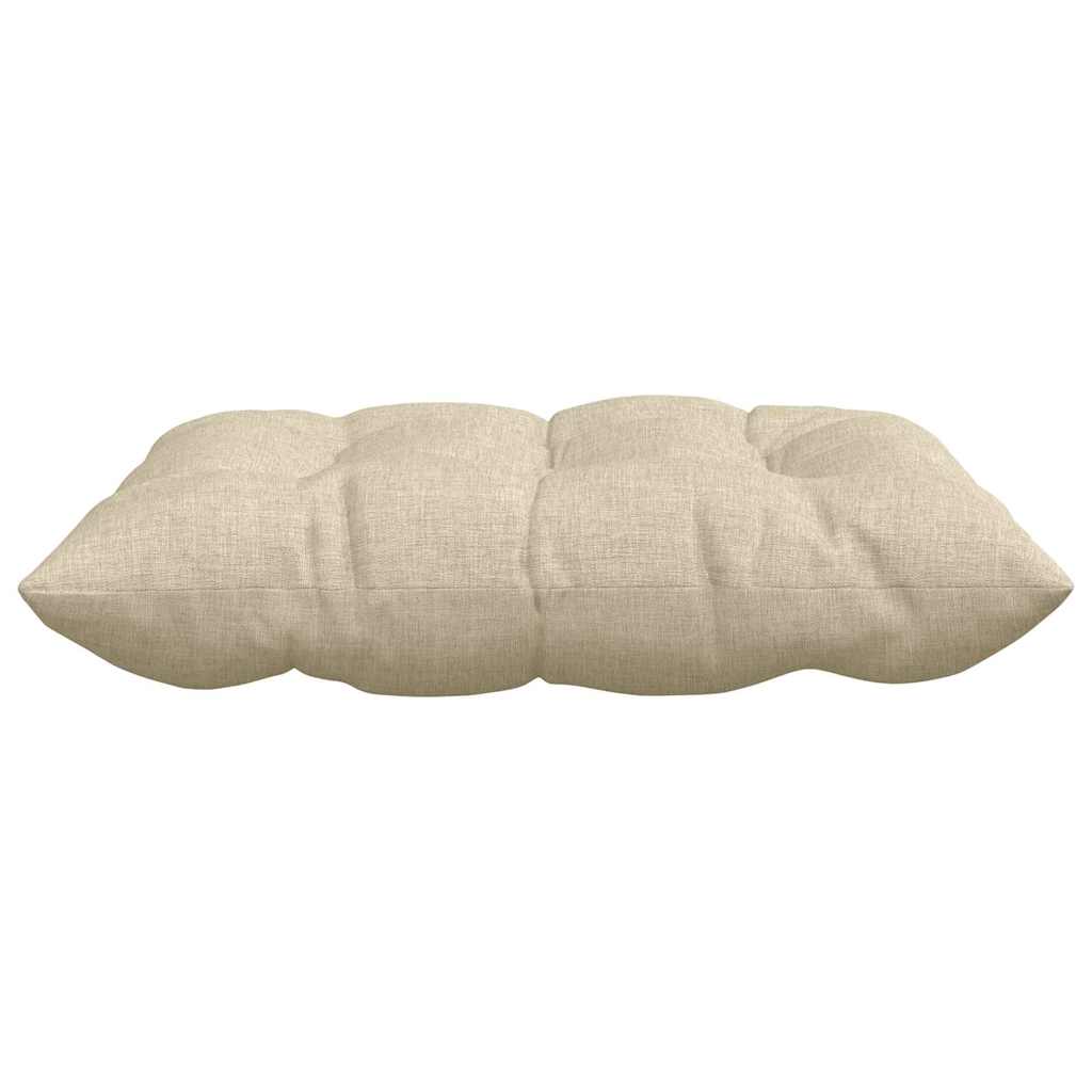 Cojines para asiento 4 pcs Crema 40 x 40 x 6 cm tela
