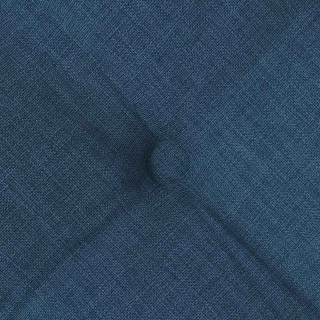 Cojines para asiento 4 pcs Azul 40 x 40 x 6 cm tela
