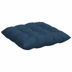 Cojines para asiento 4 pcs Azul 40 x 40 x 6 cm tela