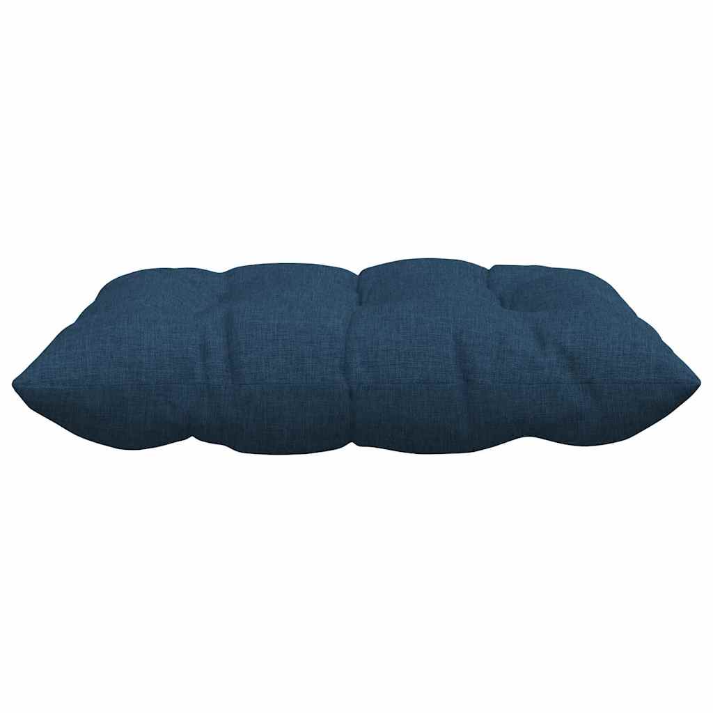 Cojines para asiento 4 pcs Azul 40 x 40 x 6 cm tela