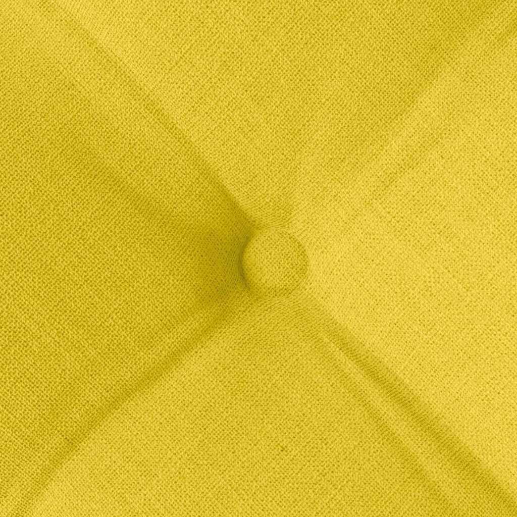 Cojines para asiento 4 pcs Amarillo Claro 40 x 40 x 6 cm tela