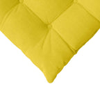Cojines para asiento 4 pcs Amarillo Claro 40 x 40 x 6 cm tela
