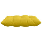 Cojines para asiento 4 pcs Amarillo Claro 40 x 40 x 6 cm tela