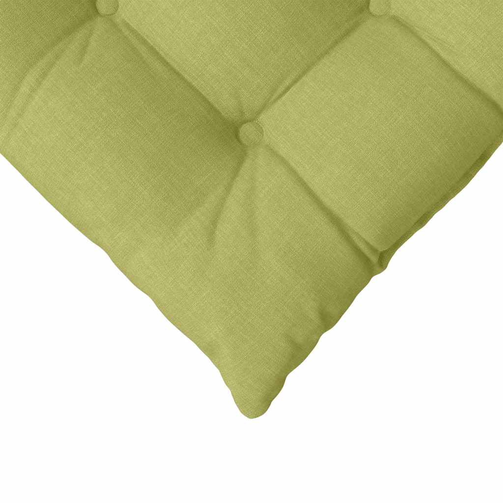 Cojines para asiento 4 pcs Verde claro 40 x 40 x 6 cm tela