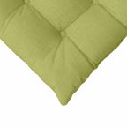 Cojines para asiento 4 pcs Verde claro 40 x 40 x 6 cm tela