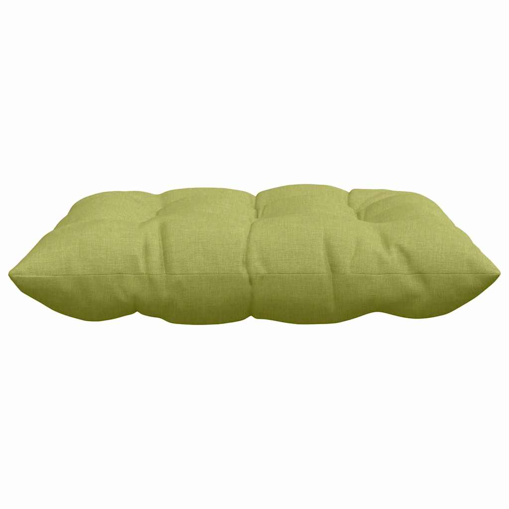 Cojines para asiento 4 pcs Verde claro 40 x 40 x 6 cm tela