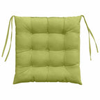 Cojines para asiento 4 pcs Verde claro 40 x 40 x 6 cm tela