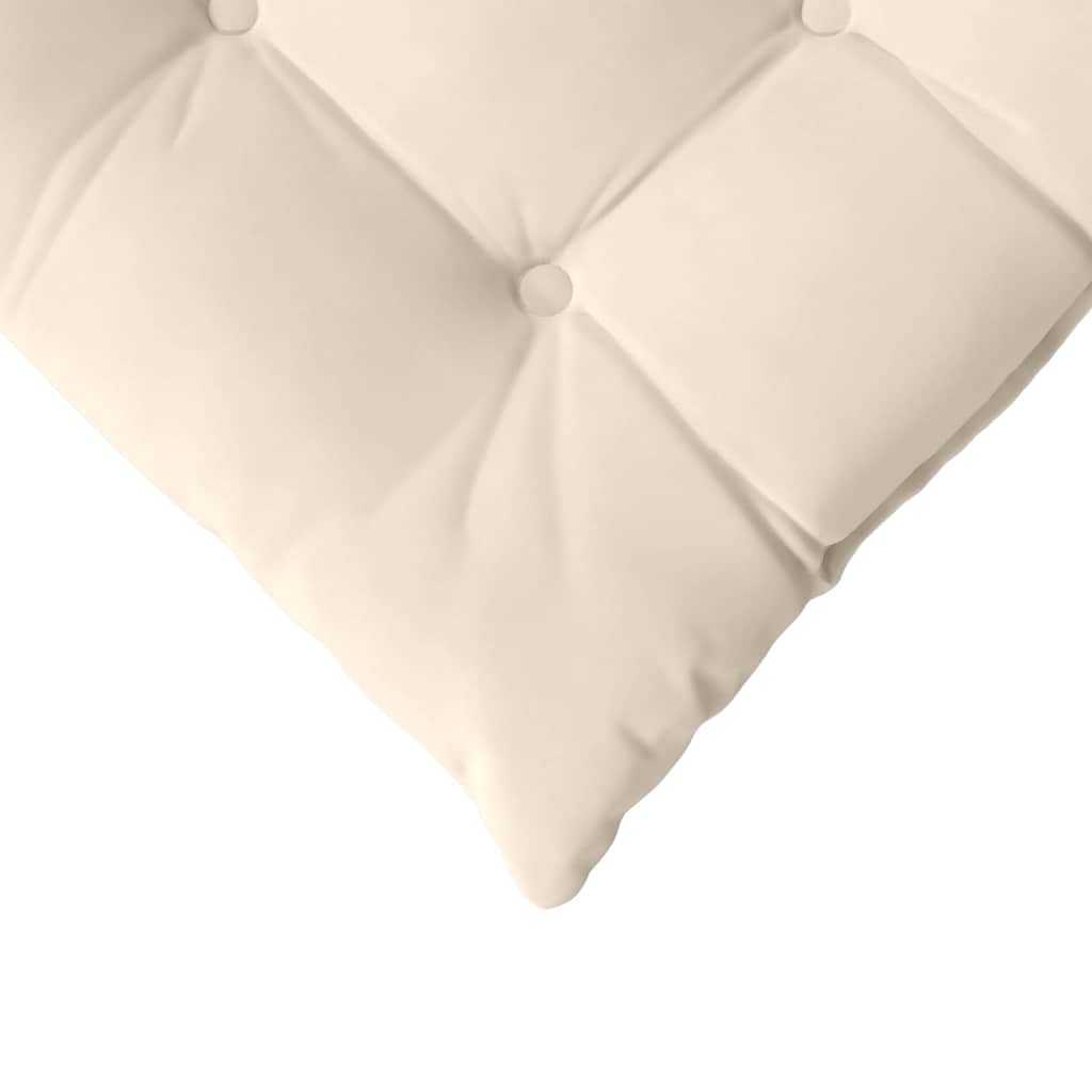 Cojines para asiento 4 pcs Beige 40 x 40 x 6 cm Microfibra