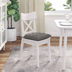 Cojines para asiento 4 pcs Gris Claro 40 x 40 x 6 cm