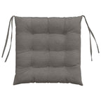 Cojines para asiento 4 pcs Gris Claro 40 x 40 x 6 cm