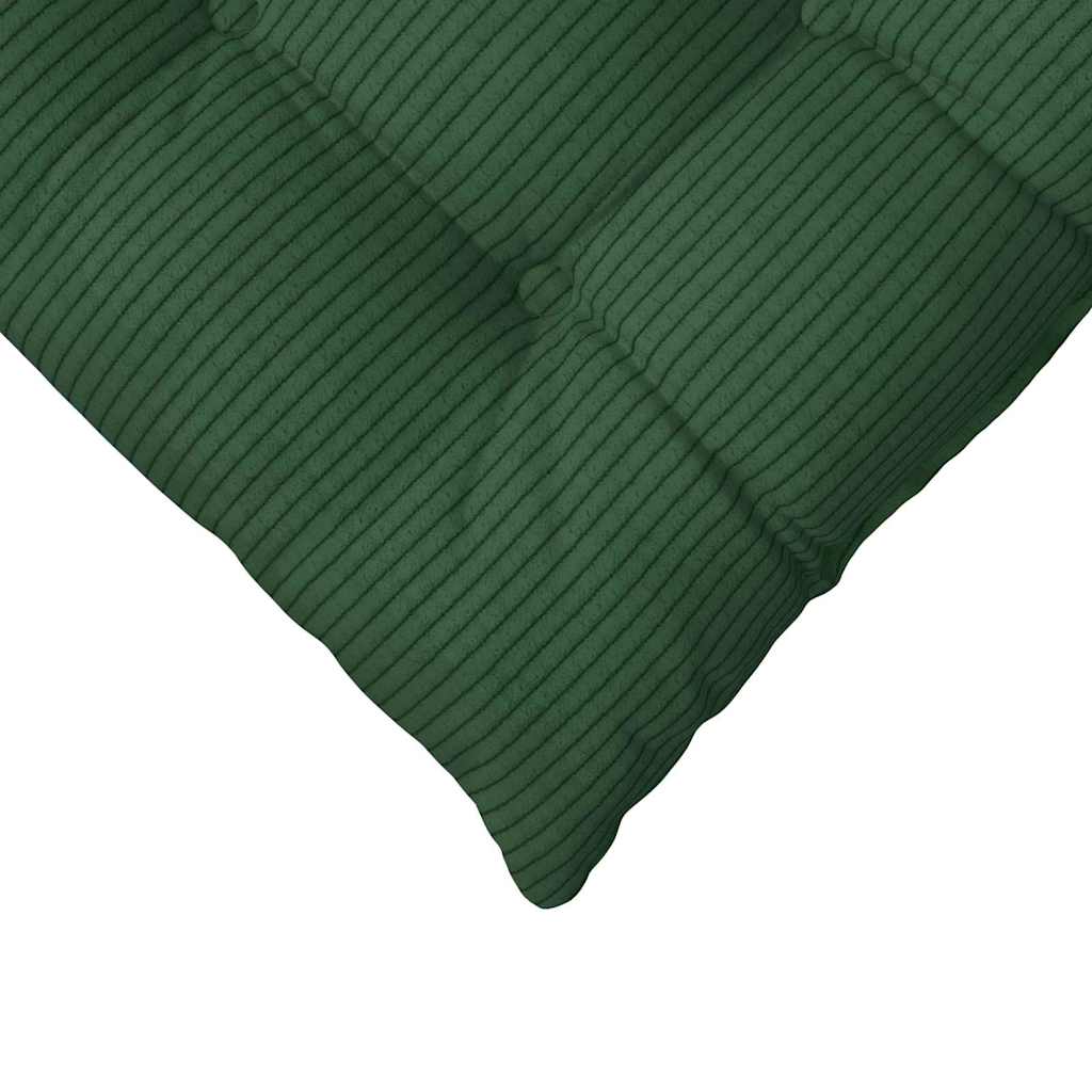 Cojines para asiento 4 pcs Verde oscuro 40 x 40 x 6 cm