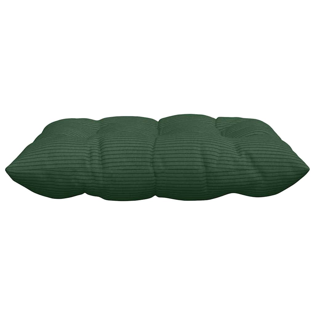 Cojines para asiento 4 pcs Verde oscuro 40 x 40 x 6 cm