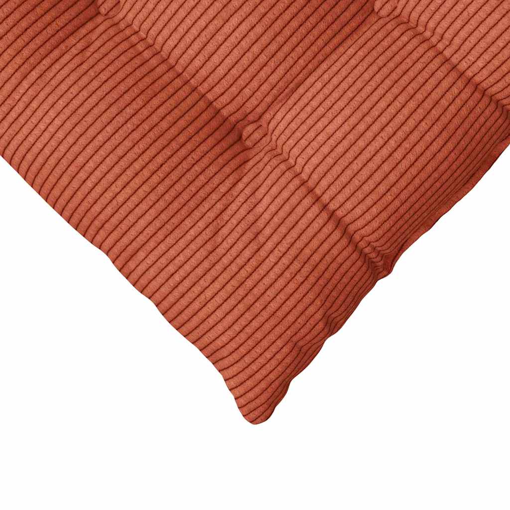 Cojines para asiento 4 pcs Rojo Naranja 40 x 40 x 6 cm
