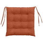 Cojines para asiento 4 pcs Rojo Naranja 40 x 40 x 6 cm