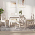 Cojines para asiento 4 pcs Beige 40 x 40 x 3 cm