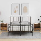 Mesita de Noche con cajón 2 pcs Madera vieja 40 x 35 x 47,5 cm