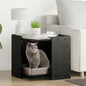 Caixa de areia para gato Carvalho Preto 42 x 42 x 51 cm