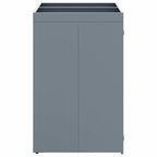 Almacenamiento de cubos Wheelie para 2 cubos Gris Claro
