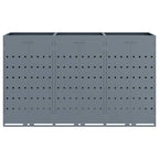 Almacenamiento de cubos Wheelie para 3 cubos Gris Claro
