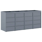 Almacenamiento de cubos Wheelie para 4 cubos Gris Claro