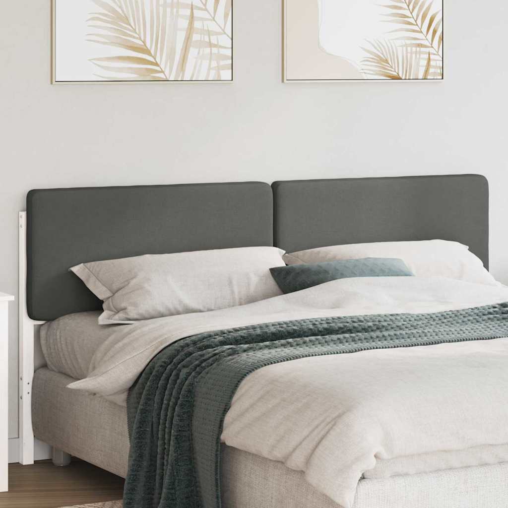 Cabecero tapizado con cabecera Marrón y Gris Claro 100 cm