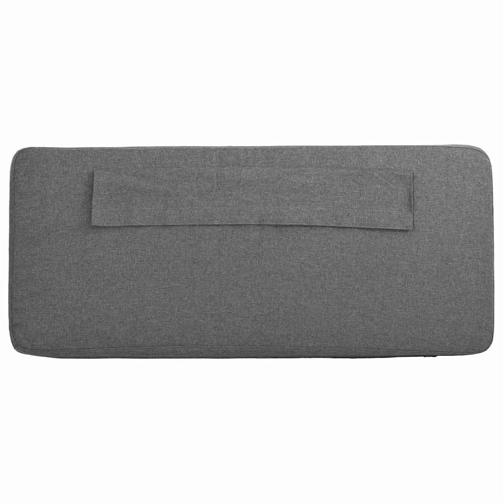 Cabecero tapizado con cabecera Marrón y Gris Claro 100 cm